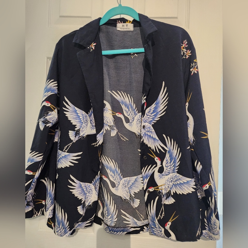 Navy Crane Blazer (L)
